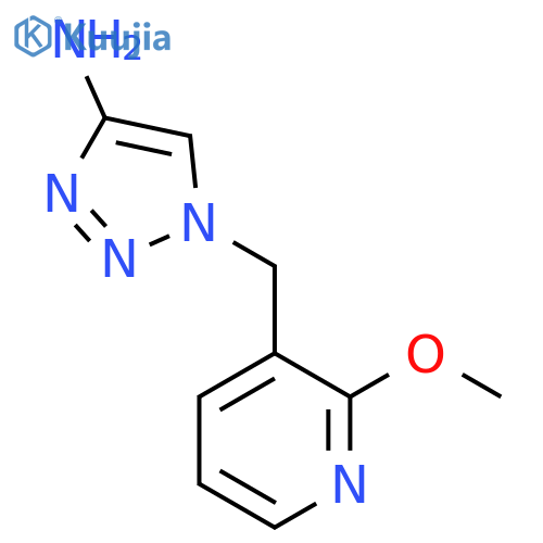 1-(2-methoxypyridin-3-yl)methyl-1H-1,2,3-triazol-4-amine structure