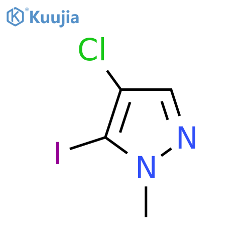4-Chloro-5-iodo-1-methyl-1H-pyrazole structure