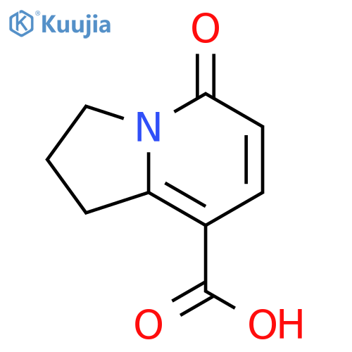 5-oxo-1,2,3,5-tetrahydroindolizine-8-carboxylic acid structure