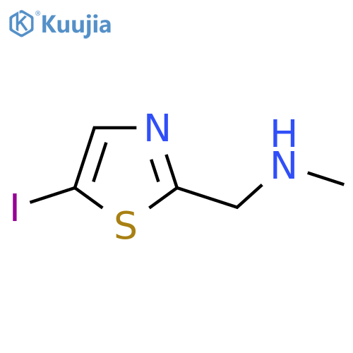 (5-iodo-1,3-thiazol-2-yl)methyl(methyl)amine structure