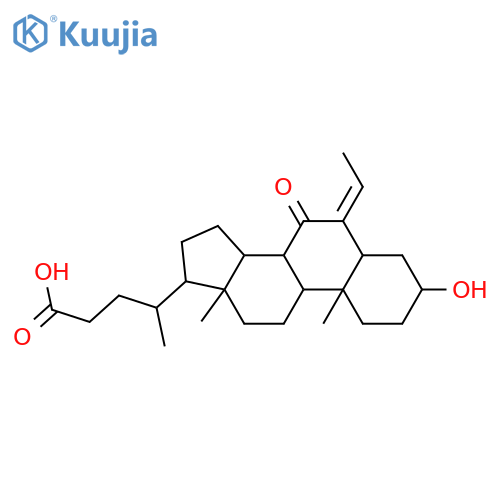 (3α,5β,E)-6-Ethylidene-3-hydroxy-7-oxocholan-24-oic Acid structure