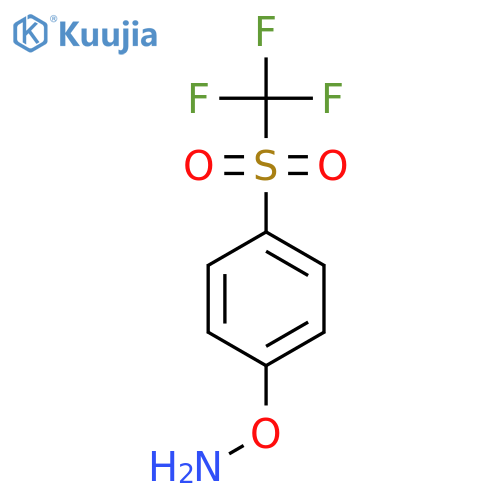 O-(4-trifluoromethanesulfonylphenyl)hydroxylamine structure
