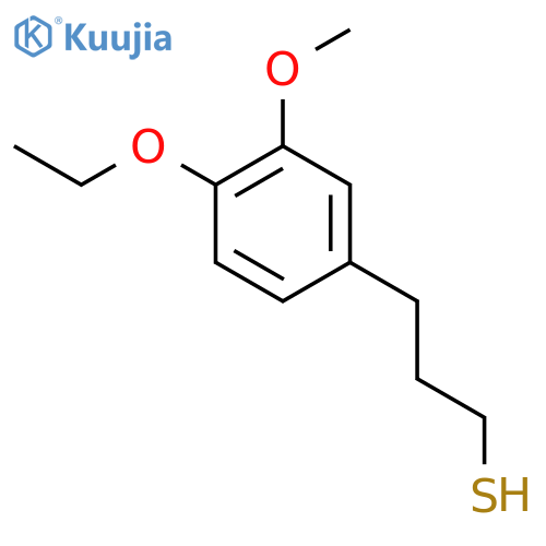 3-(4-ethoxy-3-methoxyphenyl)propane-1-thiol structure