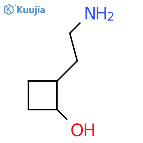2-(2-Aminoethyl)cyclobutan-1-ol structure