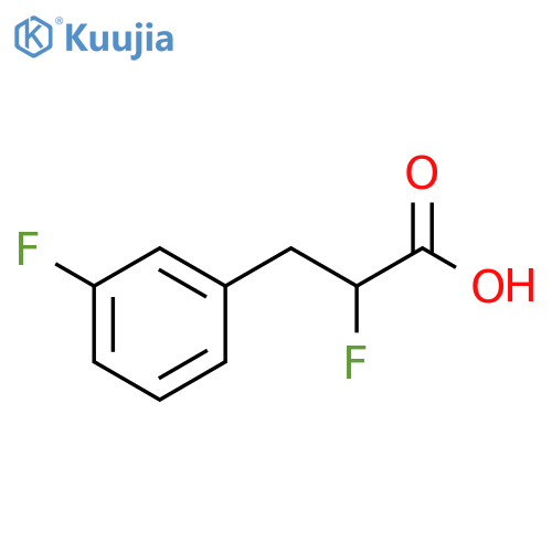 2-fluoro-3-(3-fluorophenyl)propanoic acid structure