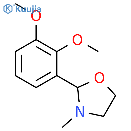 Oxazolidine, 2-(2,3-dimethoxyphenyl)-3-methyl- structure