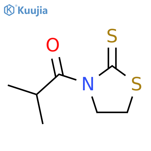 1-Propanone,2-methyl-1-(2-thioxo-3-thiazolidinyl)- structure