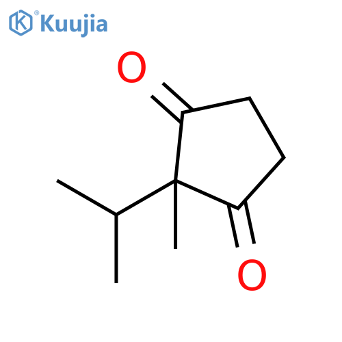 1,3-Cyclopentanedione,2-methyl-2-(1-methylethyl)- structure