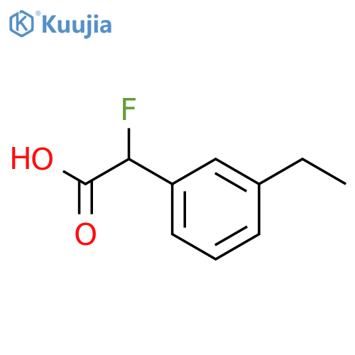 2-(3-Ethylphenyl)-2-fluoroacetic acid structure