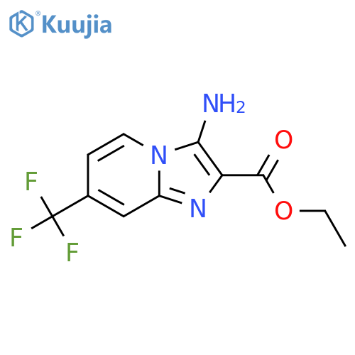 ethyl 3-amino-7-(trifluoromethyl)imidazo1,2-apyridine-2-carboxylate structure