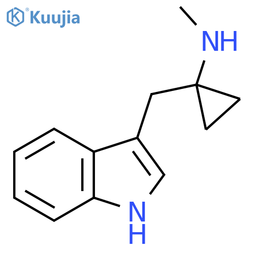 1-(1H-indol-3-yl)methyl-N-methylcyclopropan-1-amine structure