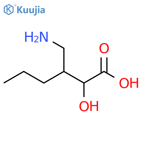 Hexanoic acid, 3-(aminomethyl)-2-hydroxy- structure