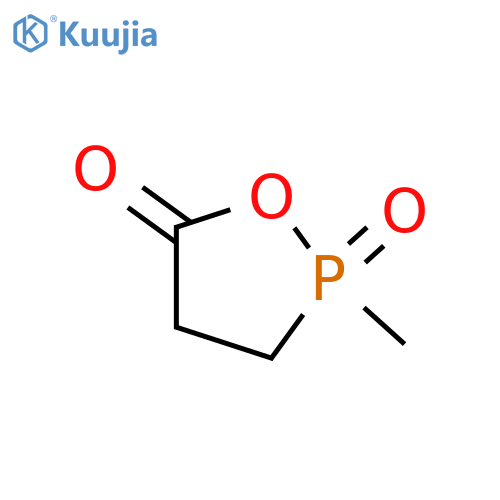 2-Methyl-1,2-oxaphospholan-5-one 2-oxide structure