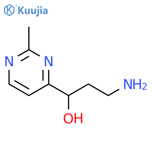 4-Pyrimidinemethanol, α-(2-aminoethyl)-2-methyl- structure