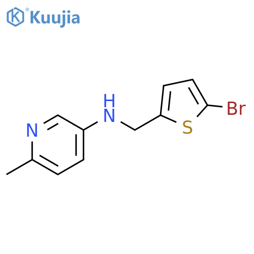 N-(5-bromothiophen-2-yl)methyl-6-methylpyridin-3-amine structure