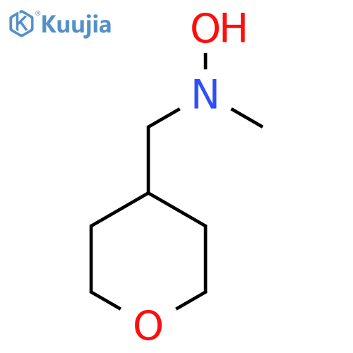 N-methyl-N-(oxan-4-yl)methylhydroxylamine structure