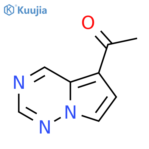 1-{pyrrolo[2,1-f][1,2,4]triazin-5-yl}ethan-1-one structure