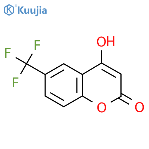 4-Hydroxy-6-(trifluoromethyl)-2H-chromen-2-one structure