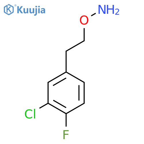 O-2-(3-chloro-4-fluorophenyl)ethylhydroxylamine structure