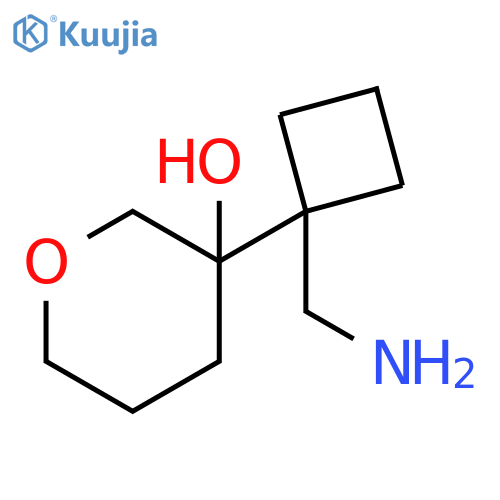 2H-Pyran-3-ol, 3-[1-(aminomethyl)cyclobutyl]tetrahydro- structure