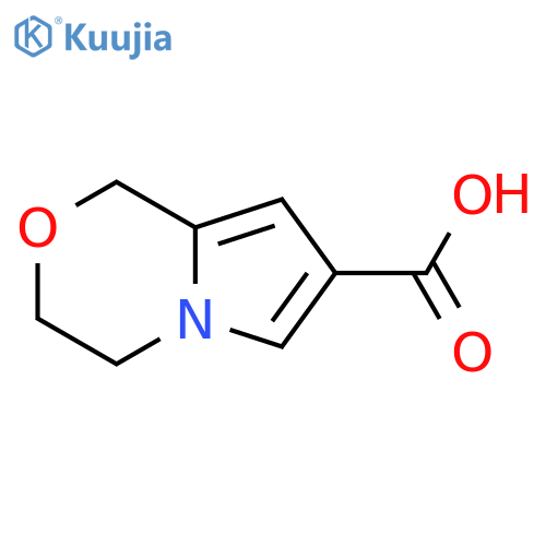 1H,3H,4H-pyrrolo2,1-c1,4oxazine-7-carboxylic acid structure