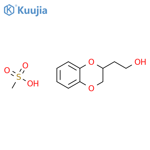 1,4-Benzodioxin-2-ethanol, 2,3-dihydro-, methanesulfonate structure