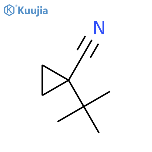 1-tert-butylcyclopropane-1-carbonitrile structure