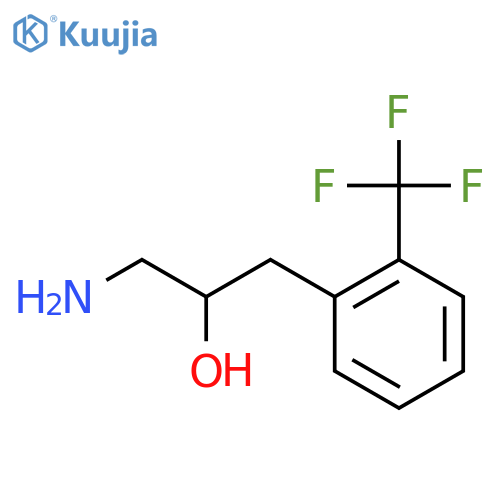 1-amino-3-2-(trifluoromethyl)phenylpropan-2-ol structure