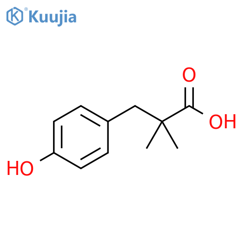 3-(4-hydroxyphenyl)-2,2-dimethylpropanoic acid structure
