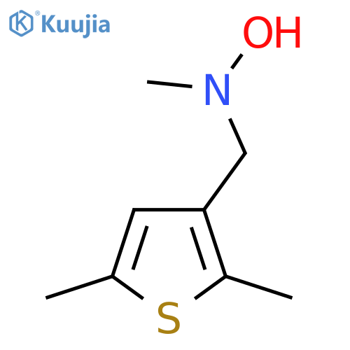N-(2,5-dimethylthiophen-3-yl)methyl-N-methylhydroxylamine structure