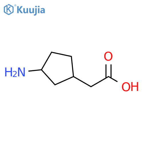 2-(3-aminocyclopentyl)acetic acid structure