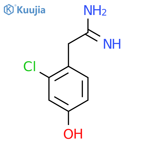2-(2-chloro-4-hydroxyphenyl)ethanimidamide structure