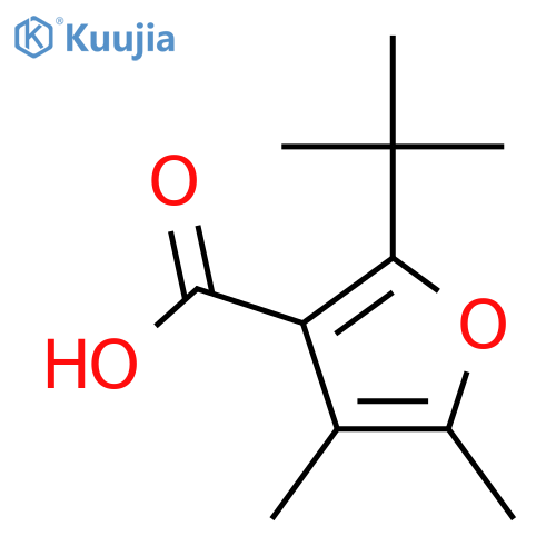 2-tert-Butyl-4,5-dimethylfuran-3-carboxylic acid structure