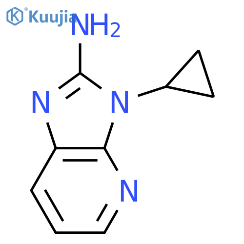 3H-Imidazo[4,5-b]pyridin-2-amine, 3-cyclopropyl-  structure
