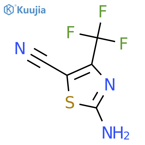 2-Amino-4-(trifluoromethyl)thiazole-5-carbonitrile structure
