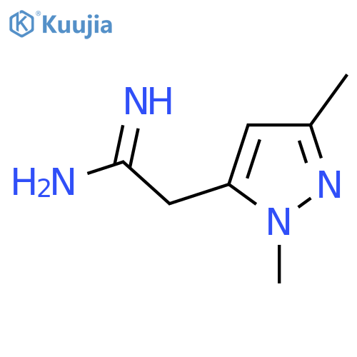 2-(1,3-dimethyl-1H-pyrazol-5-yl)ethanimidamide structure