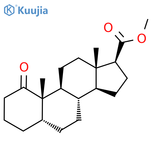 5beta-Androstane-17beta-carboxylic acid, 1-oxo-, methyl ester structure