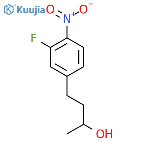 4-(3-fluoro-4-nitrophenyl)butan-2-ol structure