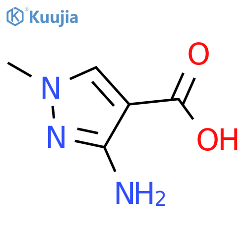 3-amino-1-methyl-1H-pyrazole-4-carboxylic acid structure