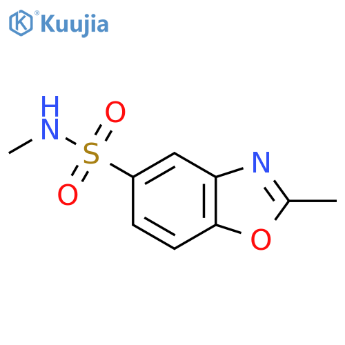 N,2-dimethyl-1,3-benzoxazole-5-sulfonamide structure
