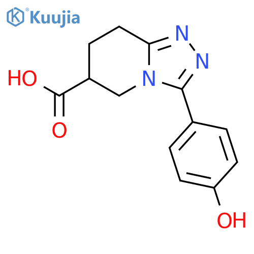 3-(4-Hydroxyphenyl)-5H,6H,7H,8H-1,2,4triazolo4,3-apyridine-6-carboxylic Acid structure