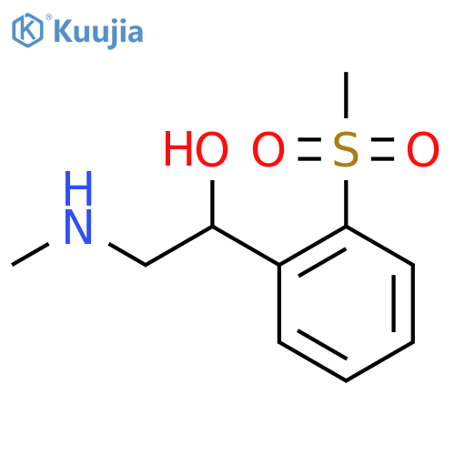1-(2-methanesulfonylphenyl)-2-(methylamino)ethan-1-ol structure