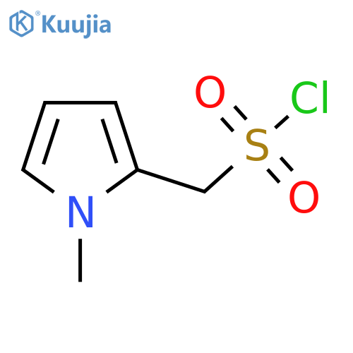 (1-methyl-1H-pyrrol-2-yl)methanesulfonyl chloride structure
