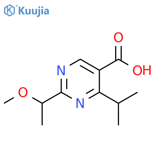 5-Pyrimidinecarboxylic acid, 2-(1-methoxyethyl)-4-(1-methylethyl)- structure