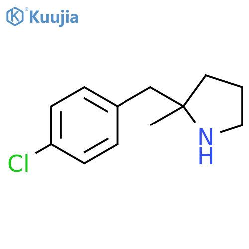 2-(4-chlorophenyl)methyl-2-methylpyrrolidine structure
