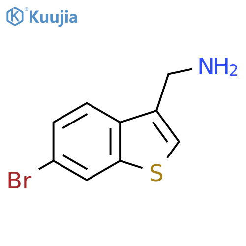 (6-Bromo-1-benzothiophen-3-yl)methanamine structure
