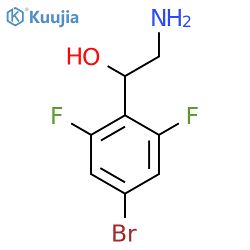 2-amino-1-(4-bromo-2,6-difluorophenyl)ethan-1-ol structure