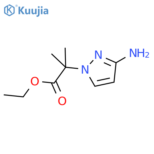 ethyl 2-(3-amino-1H-pyrazol-1-yl)-2-methylpropanoate structure