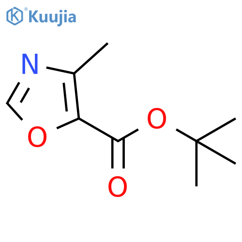TERT-BUTYL 4-METHYL-1,3-OXAZOLE-5-CARBOXYLATE structure