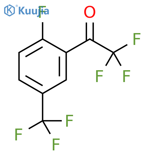 2,2,2-trifluoro-1-2-fluoro-5-(trifluoromethyl)phenylethan-1-one structure